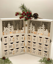 Load image into Gallery viewer, Crystal Advent Calendar in a Wooden Box