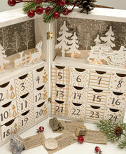 Load image into Gallery viewer, Crystal Advent Calendar in a Wooden Box