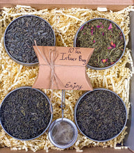 Load image into Gallery viewer, Green Organic Tea Gift Box, Green Tea Sample Box, Green Teas Gift
