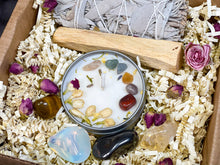 Load image into Gallery viewer, Gemini Crystals Gift Set, Gemini Crystal Box, Crystals for Gemini, Gemini Gift Set, Gemini Candle and Crystals
