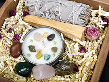 Load image into Gallery viewer, Taurus Crystals Set, Taurus Crystal Box, Crystals for Taurus, Taurus Crystals, Taurus Crystals Birthday Gift Box, Taurus Candle with Crystal