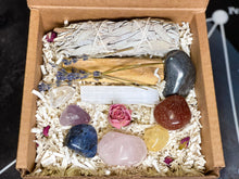 Load image into Gallery viewer, Chakra Crystal Set, 7 Chakra Stones, Chakra Set, Chakra Stone Set, Crystal Chakra Set, Chakra Crystals, Starter Crystals Kit