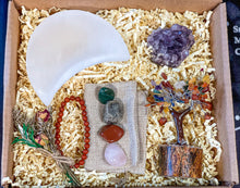 Load image into Gallery viewer, Taurus Crystal Set, Taurus Crystal Box, Birthday Crystal Gift Box, Taurus Crystal Kit with Selenite Bowl, Taurus Crystals