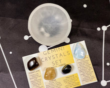 Load image into Gallery viewer, Gemini Crystals, Gemini Crystal Set, Gemini Crystal Box, Crystals for Gemini, Gemini Set, Birthstones Gemini, Gemini Stones