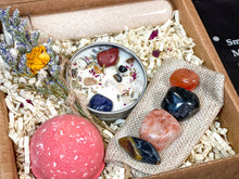 Load image into Gallery viewer, Leo Crystal Gift Set, Leo Crystals Box, Leo Crystals Kit, Crystals for Leo, Zodiac Gift Box, Leo Birthstones, Leo Stones Gift Set