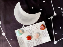 Load image into Gallery viewer, Cancer Crystals Set, Cancer Zodiac Crystal Box, Cancer Birthstones, Gift Set for Cancer Birthday, Cancer Stones, Crystals for Zodiac