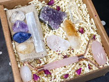 Load image into Gallery viewer, Self Care Crystal Kit, Meditate Crystal Box, Self Love Healing Crystal Set