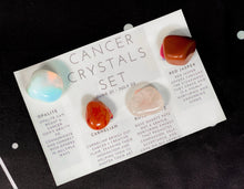 Load image into Gallery viewer, Cancer Crystals Set, Cancer Zodiac Crystal Box, Cancer Birthstones, Gift Set for Cancer Birthday, Cancer Stones, Crystals for Zodiac