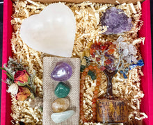 Load image into Gallery viewer, Deluxe Libra Crystals Set, Libra Crystals Box, Crystals for Libra, Libra Gift Lit with Crystals, Libra Birthstones, Libra Box with Crystals