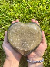 Load image into Gallery viewer, Large Druzy Agate Heart, Agate Large Heart, Druzy Heart, Jumbo Agate Heart