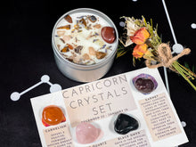 Load image into Gallery viewer, Capricorn Crystal Box, Capricorn Crystals Set, Capricorn Stones Kit, Capricorn Candle and Birthstones, Capricorn Gift Crystal Box, Zodiac