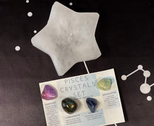 Load image into Gallery viewer, Pisces Crystals Set, Pisces Crystals Box, Pisces Crystal Kit, Crystals for Pisces, Pisces Zodiac Birthstones, Stones for Pisces