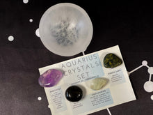 Load image into Gallery viewer, Aquarius Crystals Zodiac Set with Birthstones