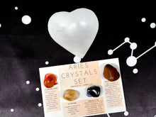 Load image into Gallery viewer, Aries Crystals Set, Aries Crystal Box, Crystals for Aries, Aries Crystals Kit, Aries Birthstones, Aries Stones Gift Set