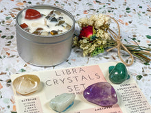 Load image into Gallery viewer, Libra Crystals Set, Libra Birthday Gift, Libra Crystals, Crystals for Libra, Libra Gift Box, Libra Crystal Box, Libra Crystal Kit