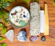 Load image into Gallery viewer, Pisces Raw Crystals, Pisces Crystals, Birthstones Pisces, Pisces Crystals and Candle Set, Pisces Stones, Gemstones for Pisces Zodiac