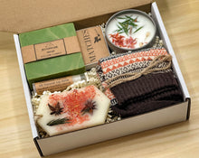 Load image into Gallery viewer, Stress Relief Gift Box, Good Vibes Gift Box, Mindfulness Gift Set, Get Well Soon Care Package, Mental Health Self Care Package for Her
