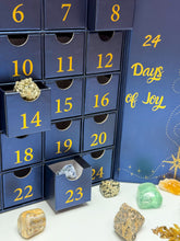 Load image into Gallery viewer, 2025 Crystal Advent Calendar, A Mix of Raw and Tumbled 24 Gemstones
