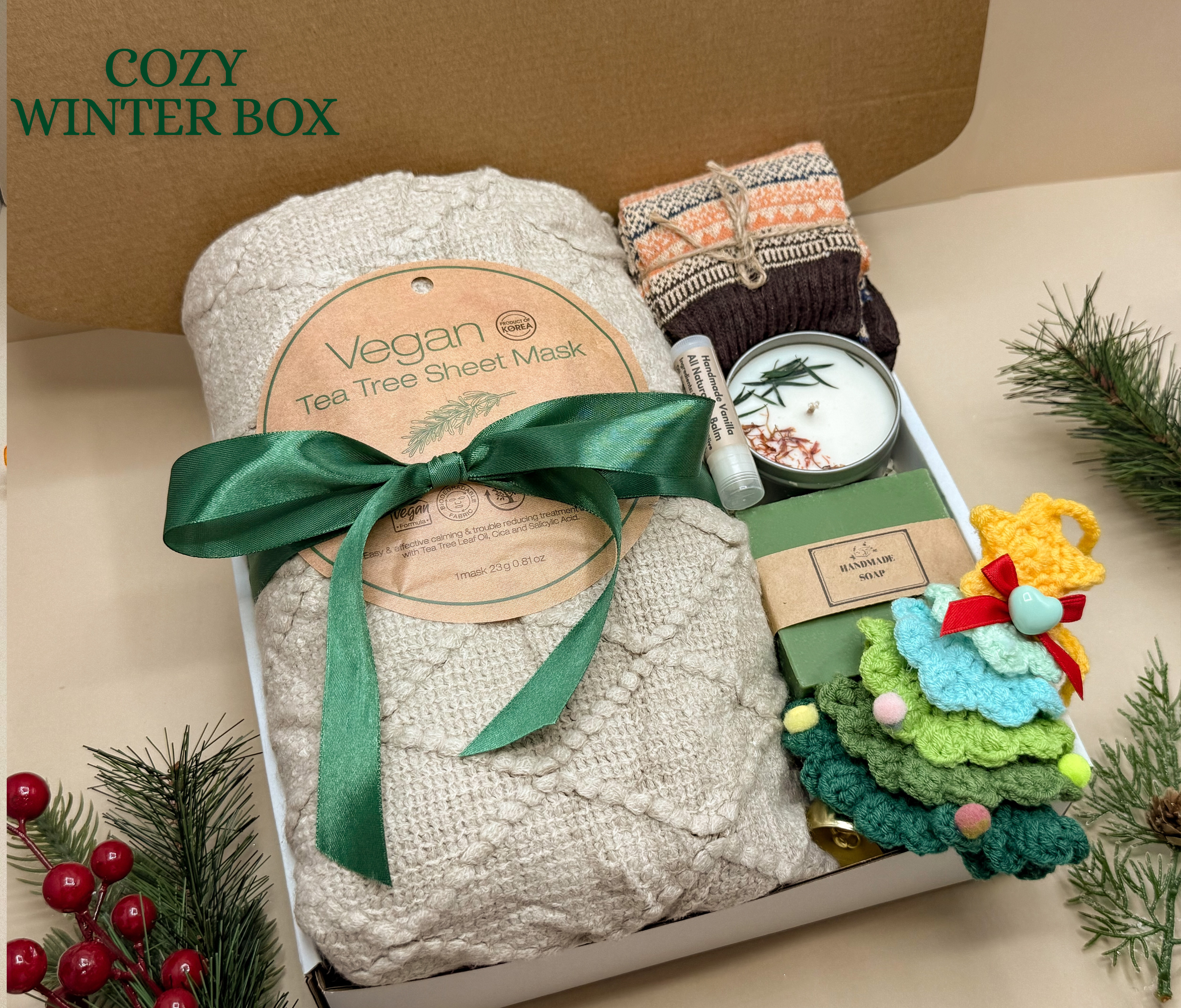Hygge Fall Gift Box: Custom Tumbler, Cozy Blanket & Candle