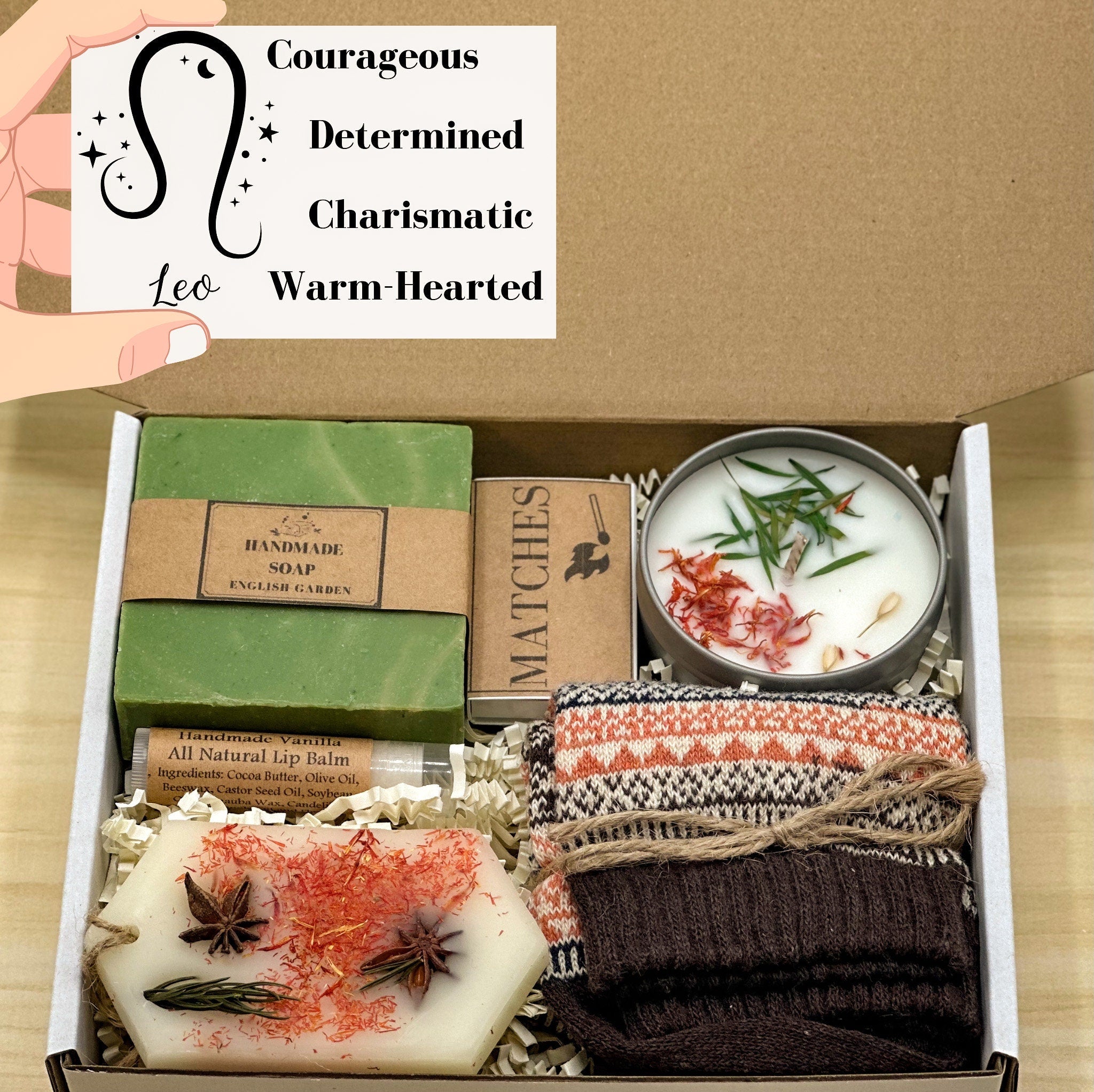 Personalized Leo Spa Gift Box, Zodiac Birthday Gifts For Women, Spa Gift Box, Astrology Gift for Best Friend, Leo Self Care Kit, Leo Gift