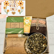 Stress Relief Tea Gift, Friendship Gift, Self Care Box For Women, Care Package for Her, Mental Health Self Care Package for Her, Hygge Gift