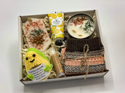 Positive Avocado Motivational Box, Positive Pickle Gift Basket, Positive Tomato Gifts, Handmade Crochet Gift Set, Emotional Support Gift Box