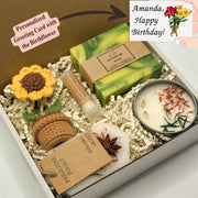 Personalized Birthday Box, Birth Flower Birthday Gift Box, Birthday Present, Gift For Best Friend, Bday Flower, Birthflower Gifts, Gift Box