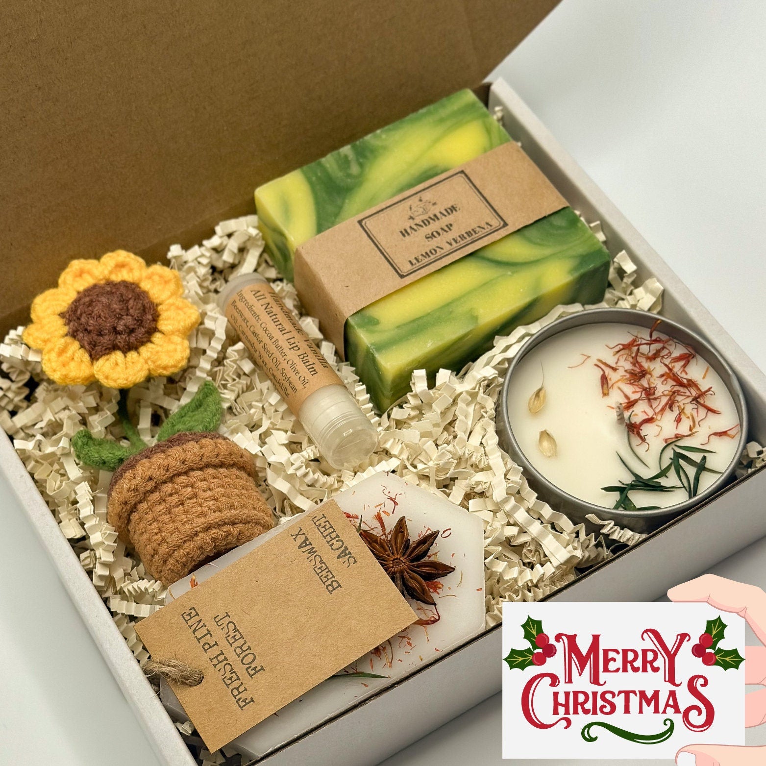 Self Care Christmas Gift Box, Holiday Gift Box, Christmas Gift Basket, Coworker Cozy Box, Gift Box for Mom, Spa Gift for Her, Care Package