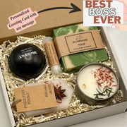 Boss's Day Gift Box: Handmade Soap, Candle & Anti-Stress Ball