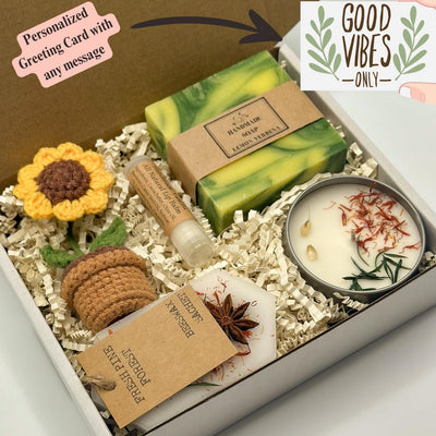 Holidays Gift Box, Stress Relief Gift, Self Care Box For Women, Care Package for Her, Mental Health Self Care Package, Hygge Gift Box
