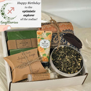 Personalized Sagittarius Gift Box, Handmade Soap, Tea, Cozy Hygge Socks