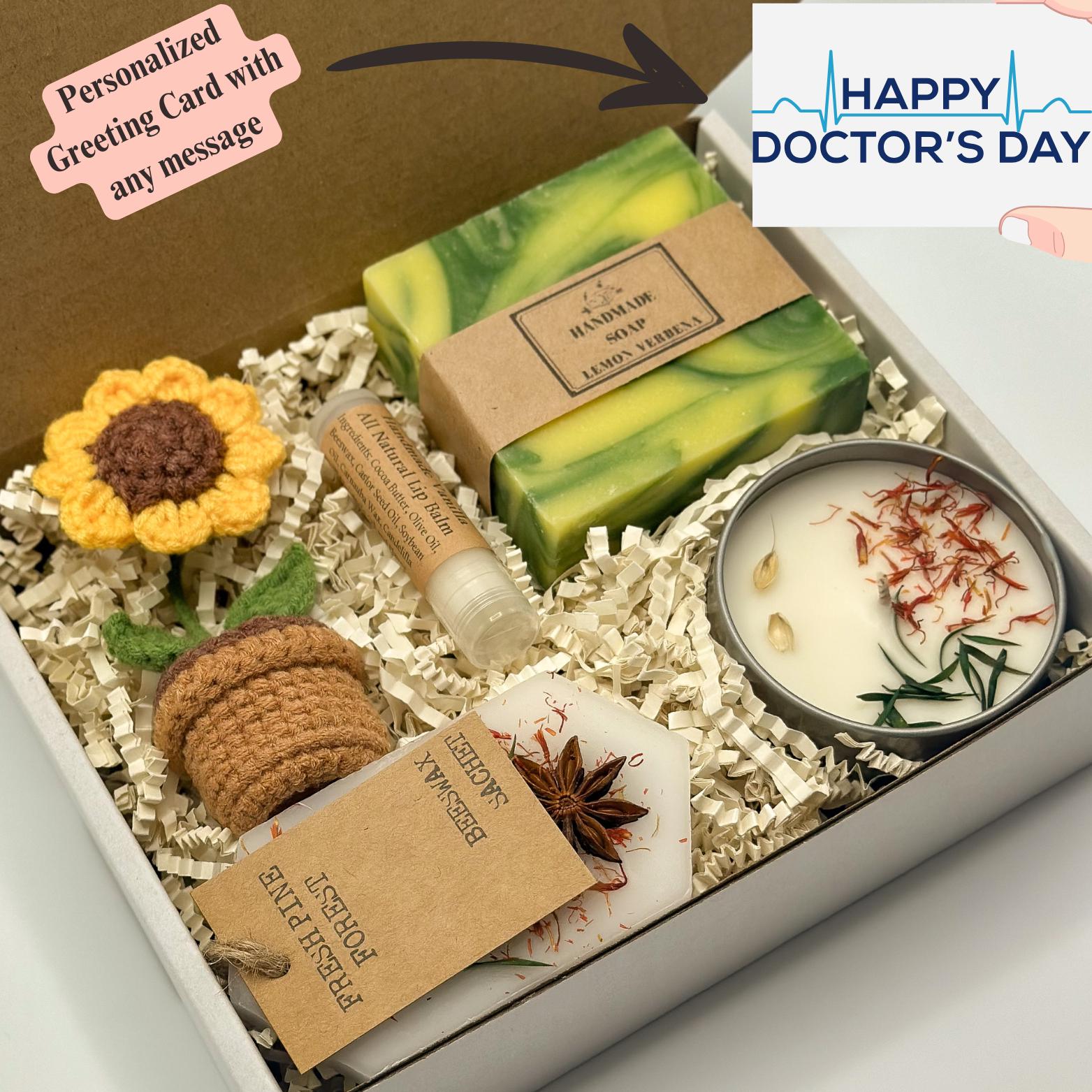 Happy Doctors Day Gift Box, National Doctor's Day Box, Gift for Doctor, Gift for Medical Team, Best Doctor Basket, Custom Doctor Gift, Care