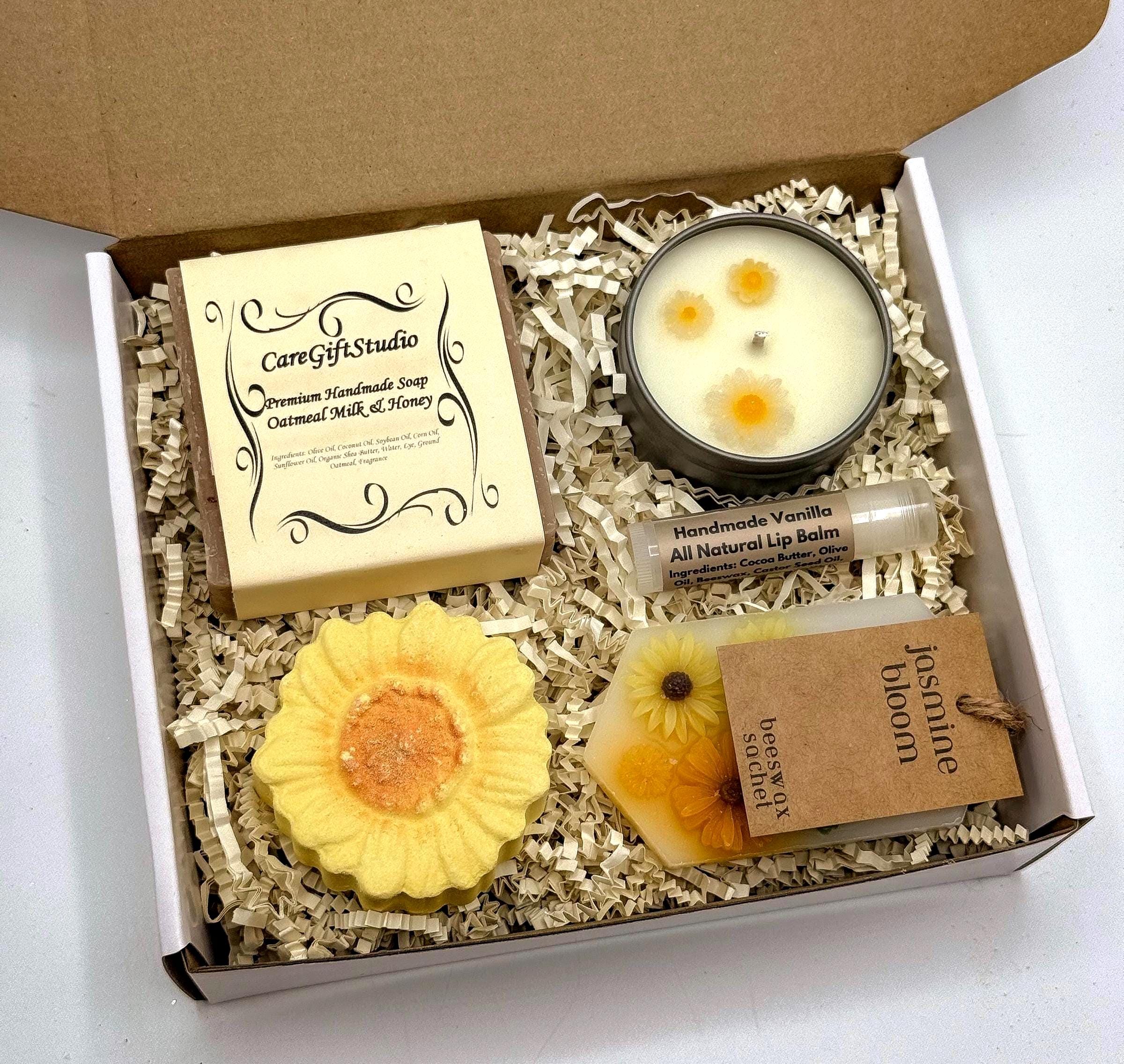 Self Care Spa Box - Relaxing Gift for Mom, Custom Sending Sunshine Set