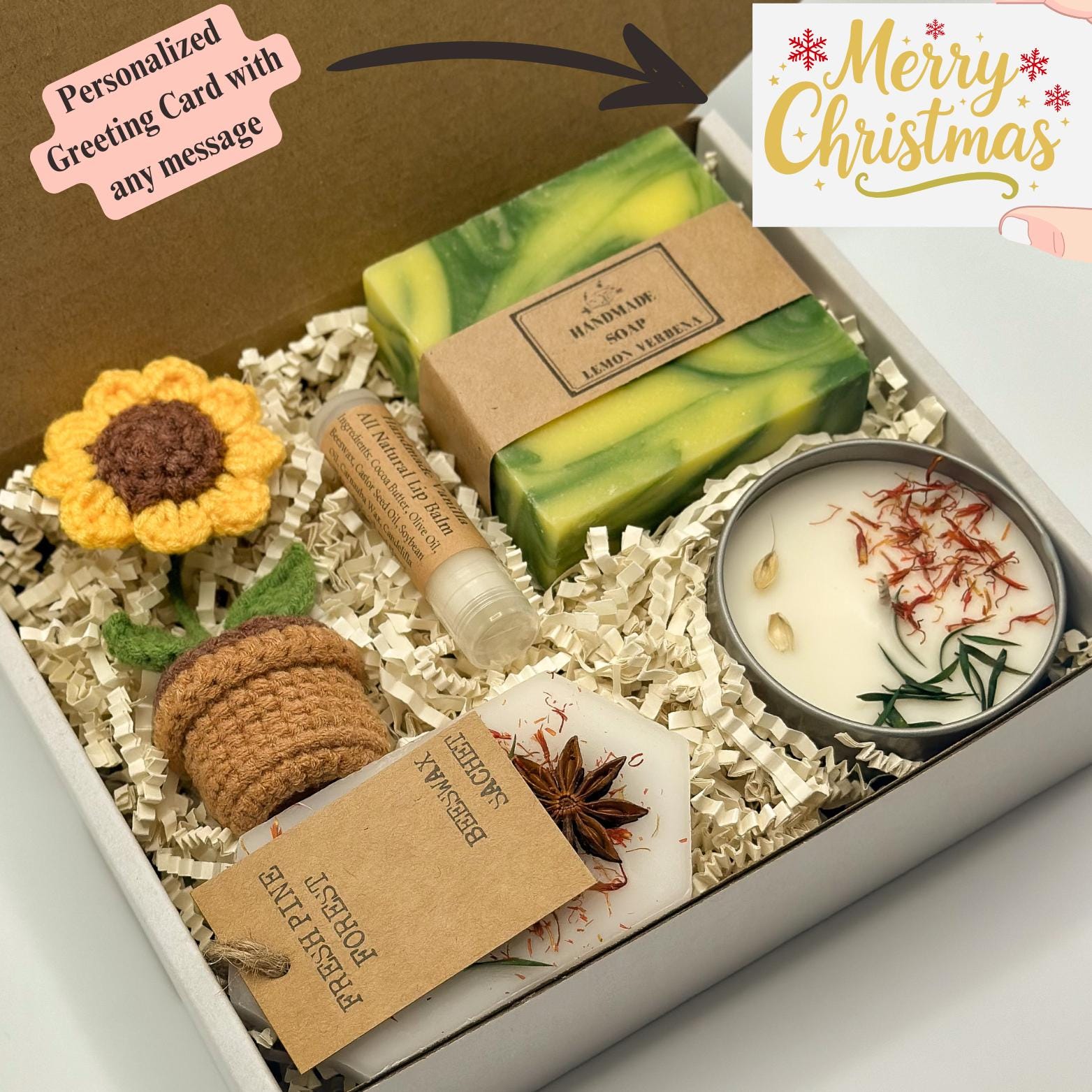 Christmas Self Care Gift Box: Hygge Holiday Set, Birthday Basket