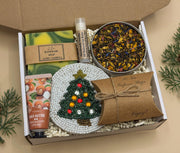 Holiday Relaxing Tea Box, Christmas Cozy Basket