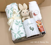 New Mom & Baby Gift Box, Baby Shower Basket, Newborn Present, Expecting Parents Set