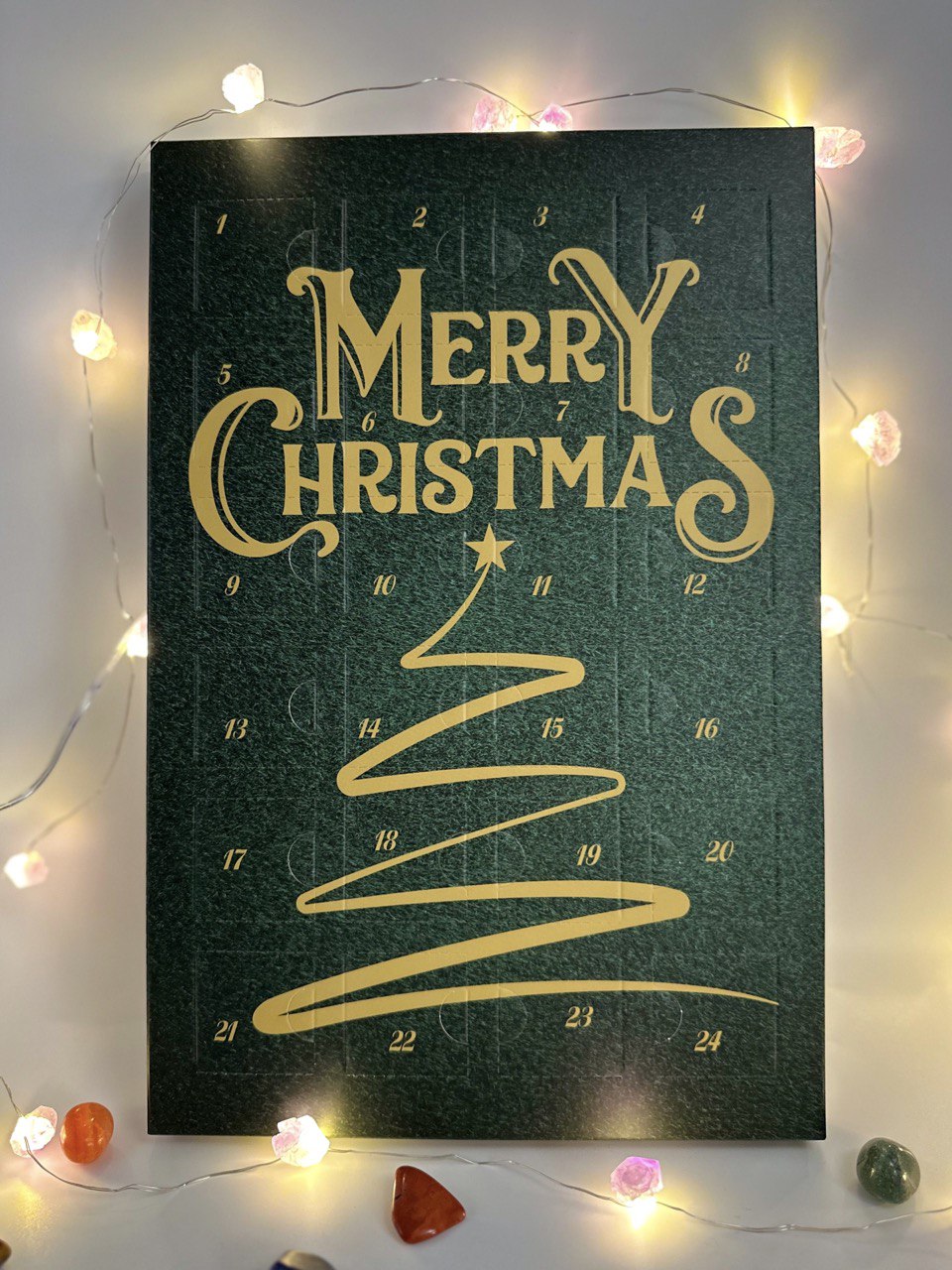 Crystal Advent Calendar 24 Days 2023. Advent Calendar with Crystals