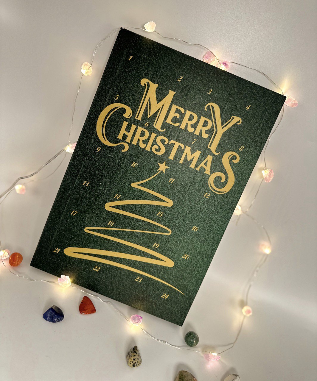 Crystal Advent Calendar 24 Days 2023. Advent Calendar with Crystals