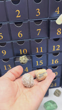 Load and play video in Gallery viewer, 2025 Crystal Advent Calendar, A Mix of Raw and Tumbled 24 Gemstones

