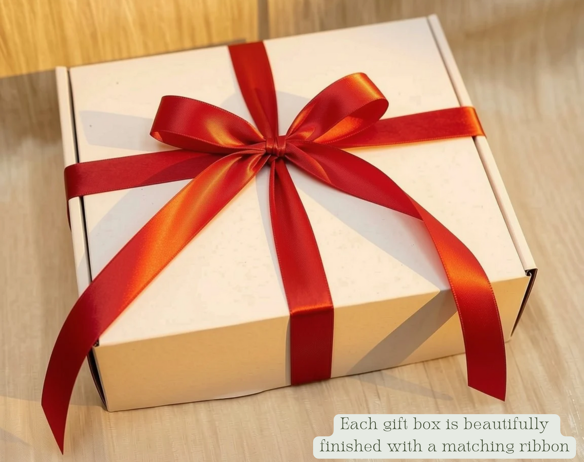Cozy Winter Hug Gift Box: Christmas Candle, Self Care Handmade Soap, Wrapped in a Ribbon
