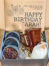 Load image into Gallery viewer, Organic Tea Gift Box, Birthday Day Gift Set, Gift Box with Fruit Tea

