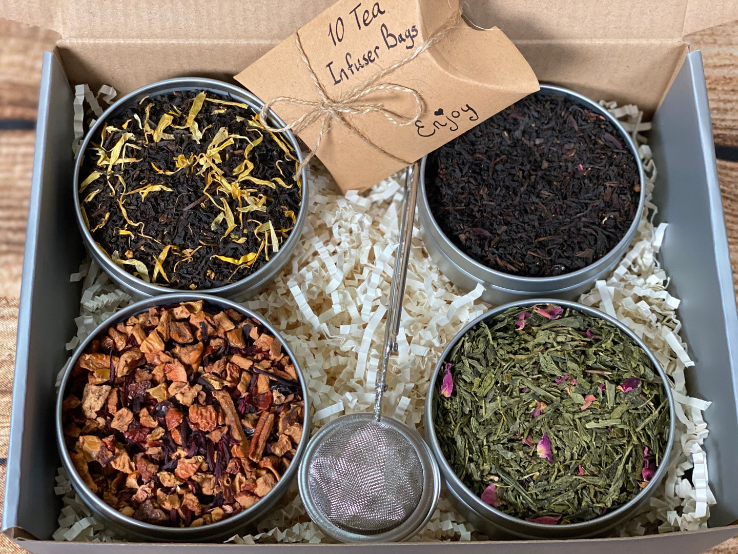 Organic Tea Gift Box, Birthday Gift for Dad, Mom, Sister, Daughter, Friend, Tea Gift Box for Him, Tea Gift box for her