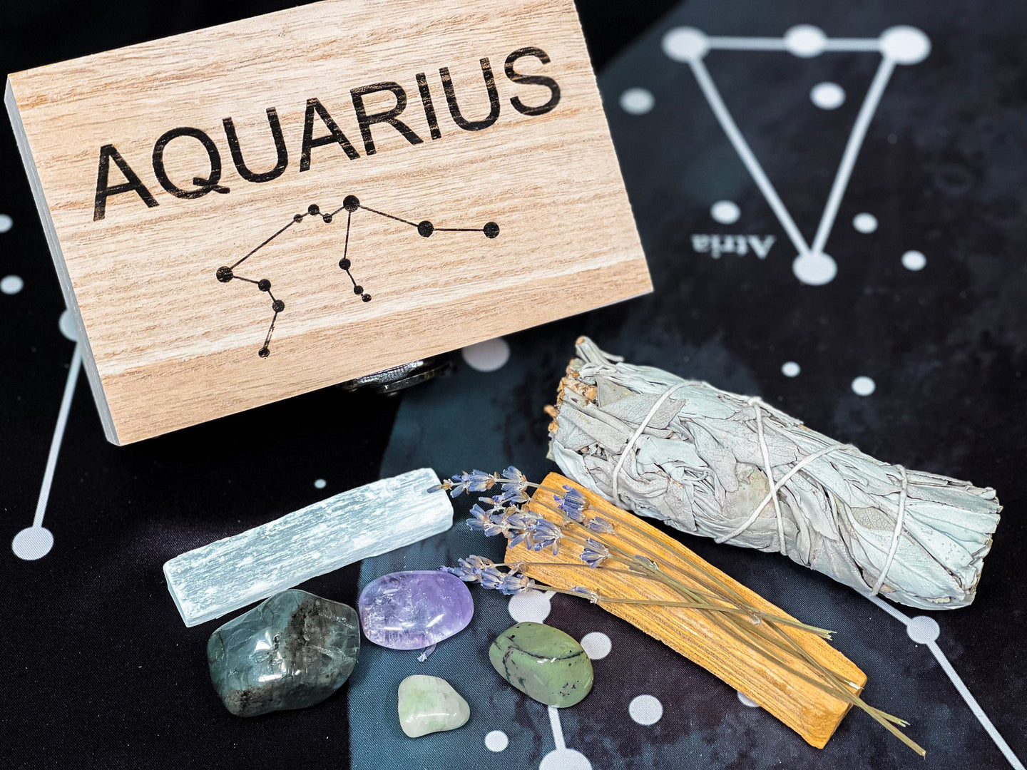 Aquarius Gift Box, Crystals For Aquarius, Aquarius Crystals
