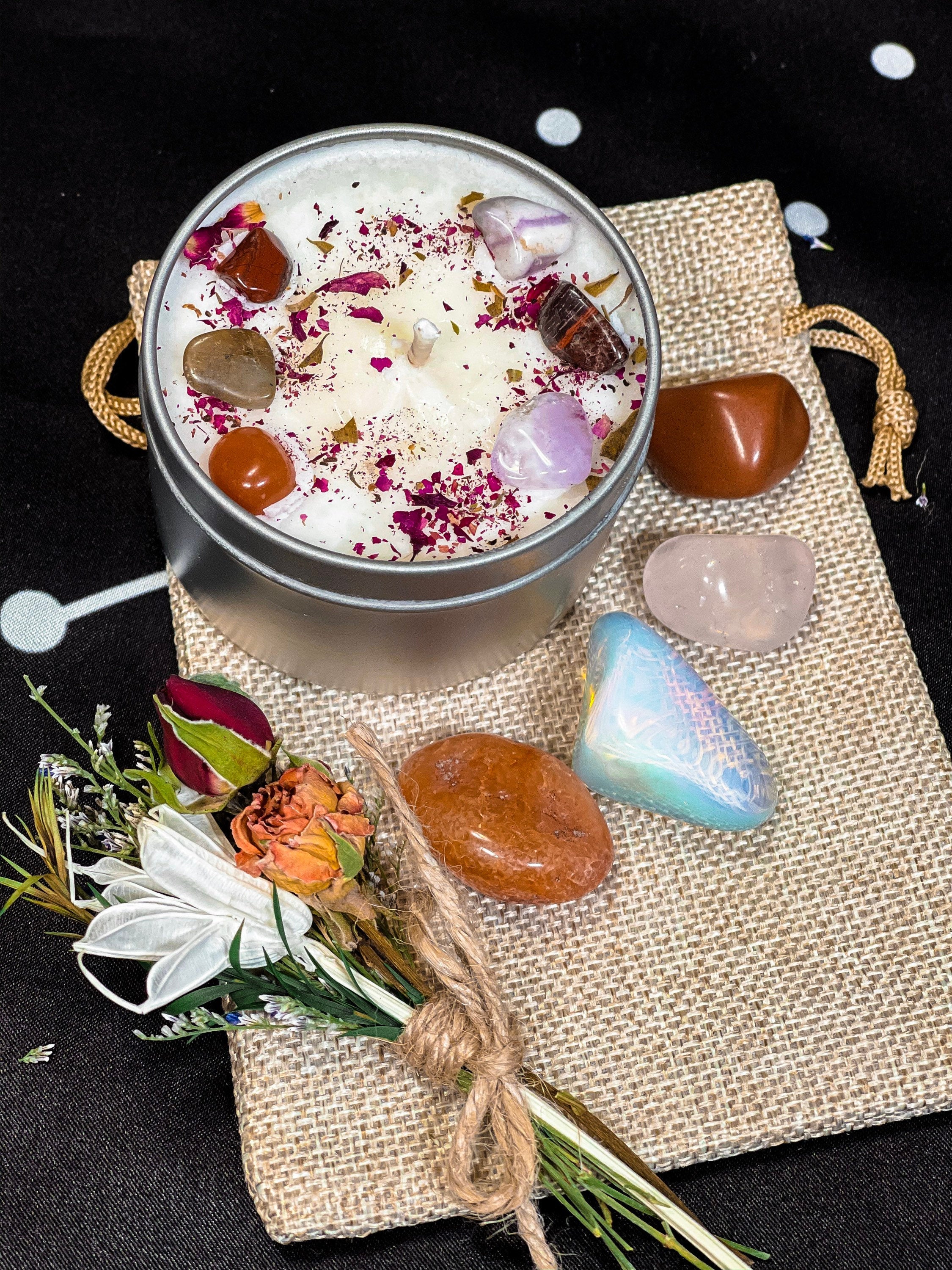 Cancer Crystals Set, Cancer Crystal Box, Cancer Candle, Crystals for Cancer, Candle for Cancer, Cancer Gemstones, Cancer Crystal