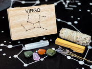 Virgo Crystals Set, Virgo Crystal Box, Virgo Stones, Virgo Crystals, Virgo Gift Wood Box with Crystals, Crystals for Virgo Zodiac