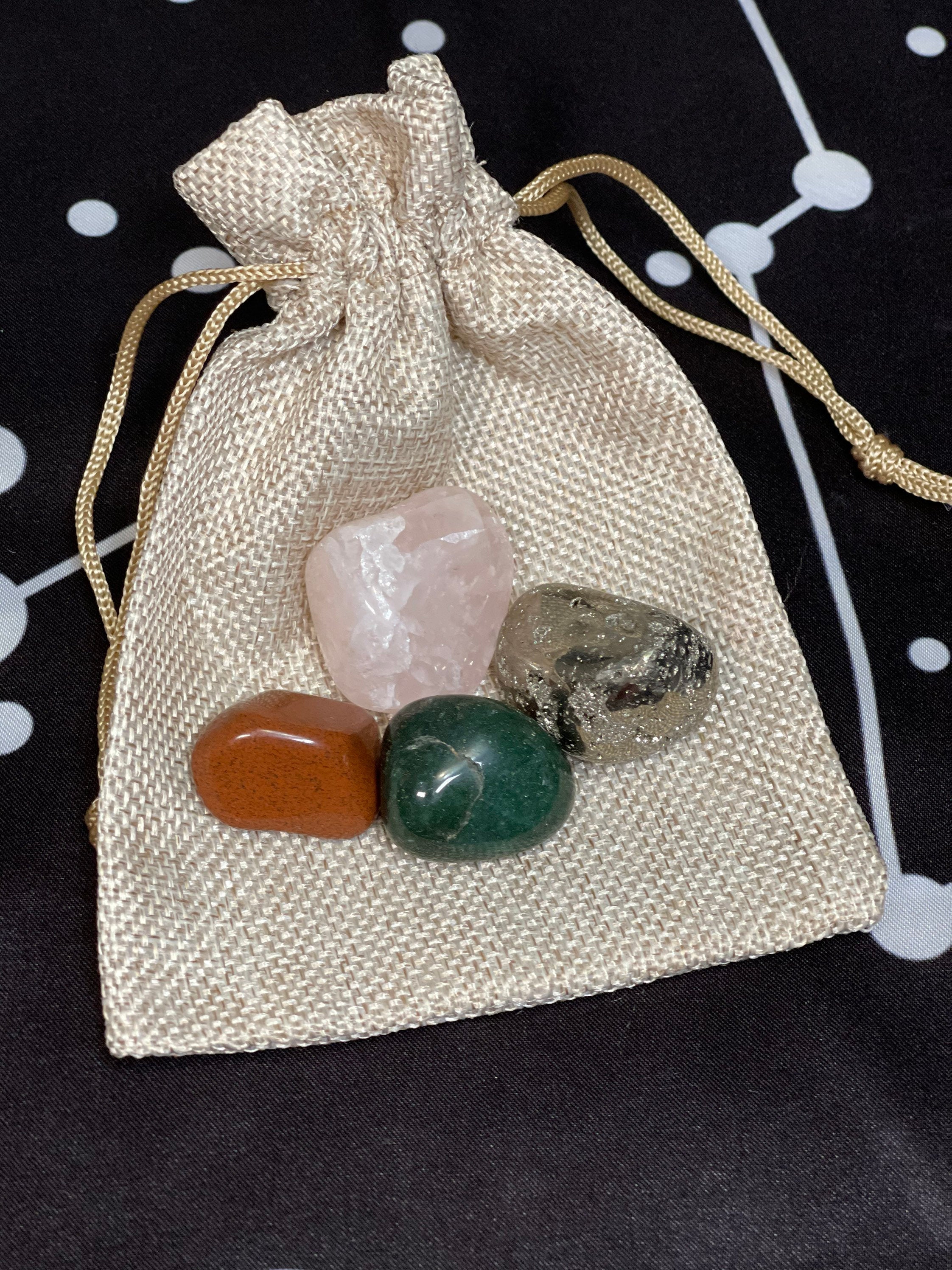 Taurus Crystals Set, Taurus Crystal Box, Crystals for Taurus, Taurus Crystals, Taurus Crystals Birthday Gift Box, Taurus Candle with Crystal