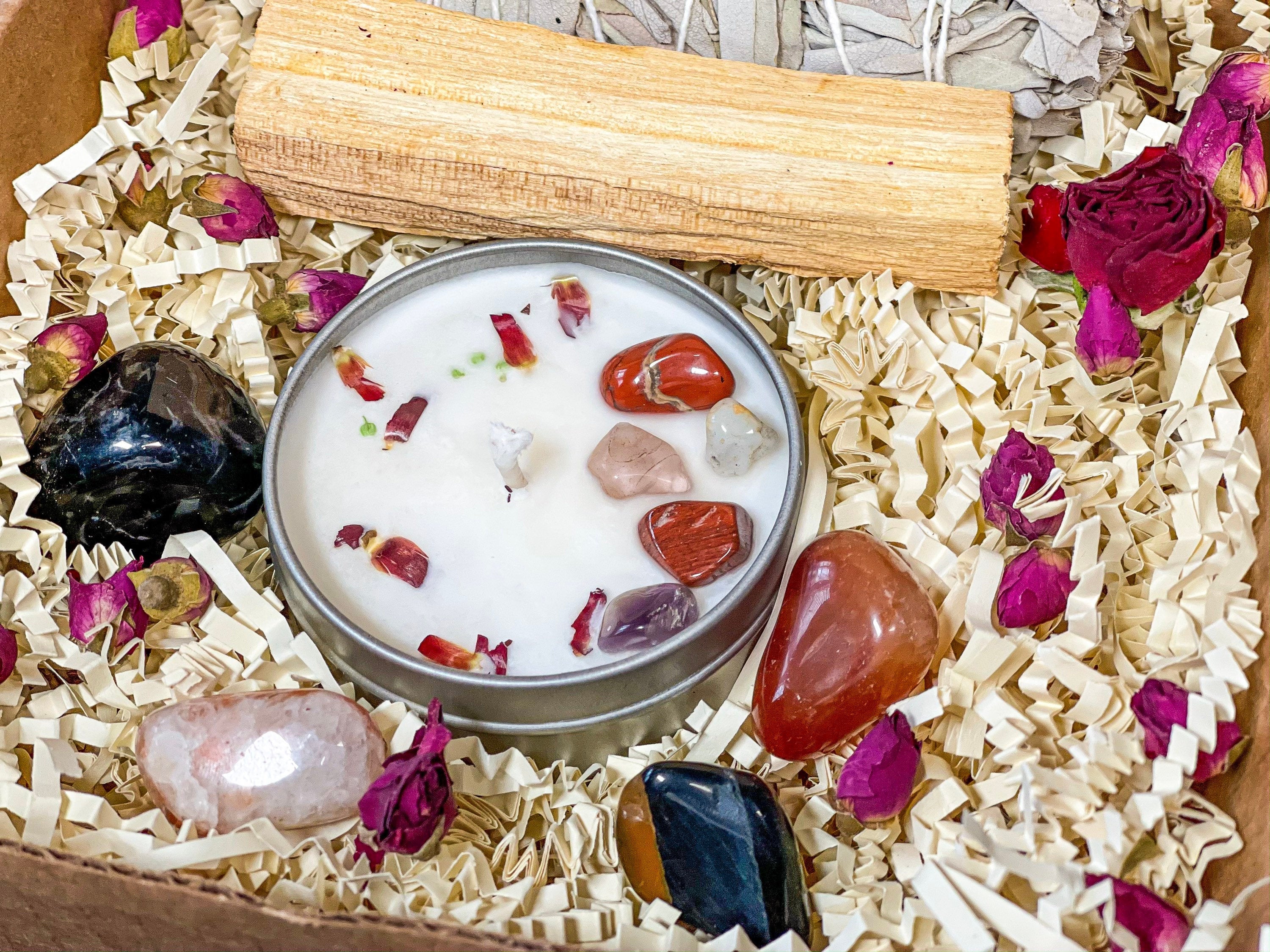 Leo Crystal Set, Leo Crystal Gift, Leo Candle, Leo Crystals, Leo Gemstones, Crystals for Leo