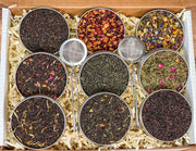 Large Sample Tea Gift Box, Tea Gift Set, Tea Lover Gift Box, Loose Leaf Tea Gift Set, Loose Leaf Tea Sampler, Loose Leaf Tea for Lovers
