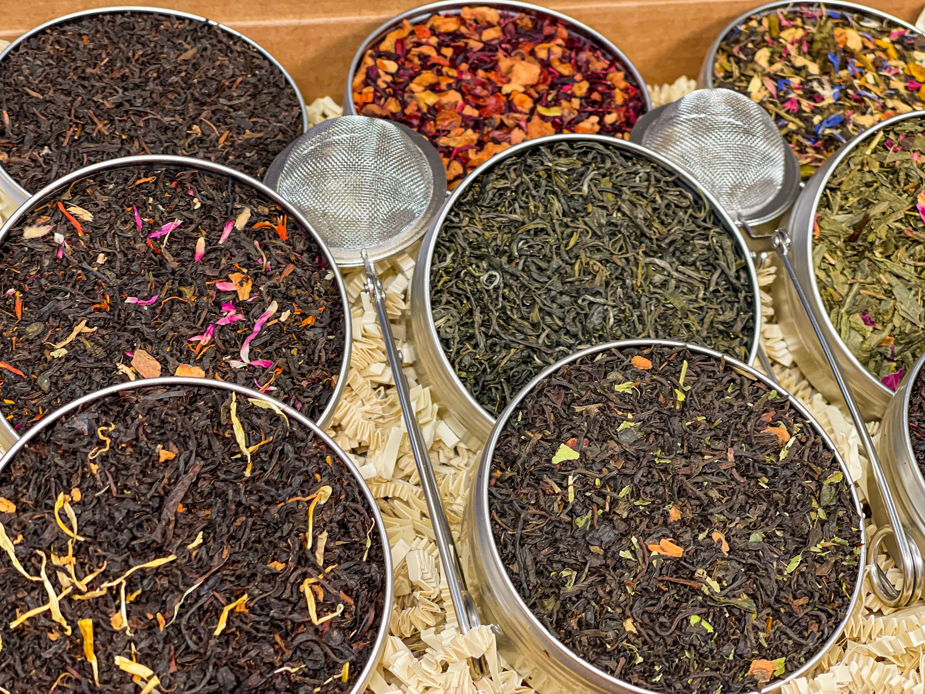 Large Sample Tea Gift Box, Tea Gift Set, Tea Lover Gift Box, Loose Leaf Tea Gift Set, Loose Leaf Tea Sampler, Loose Leaf Tea for Lovers