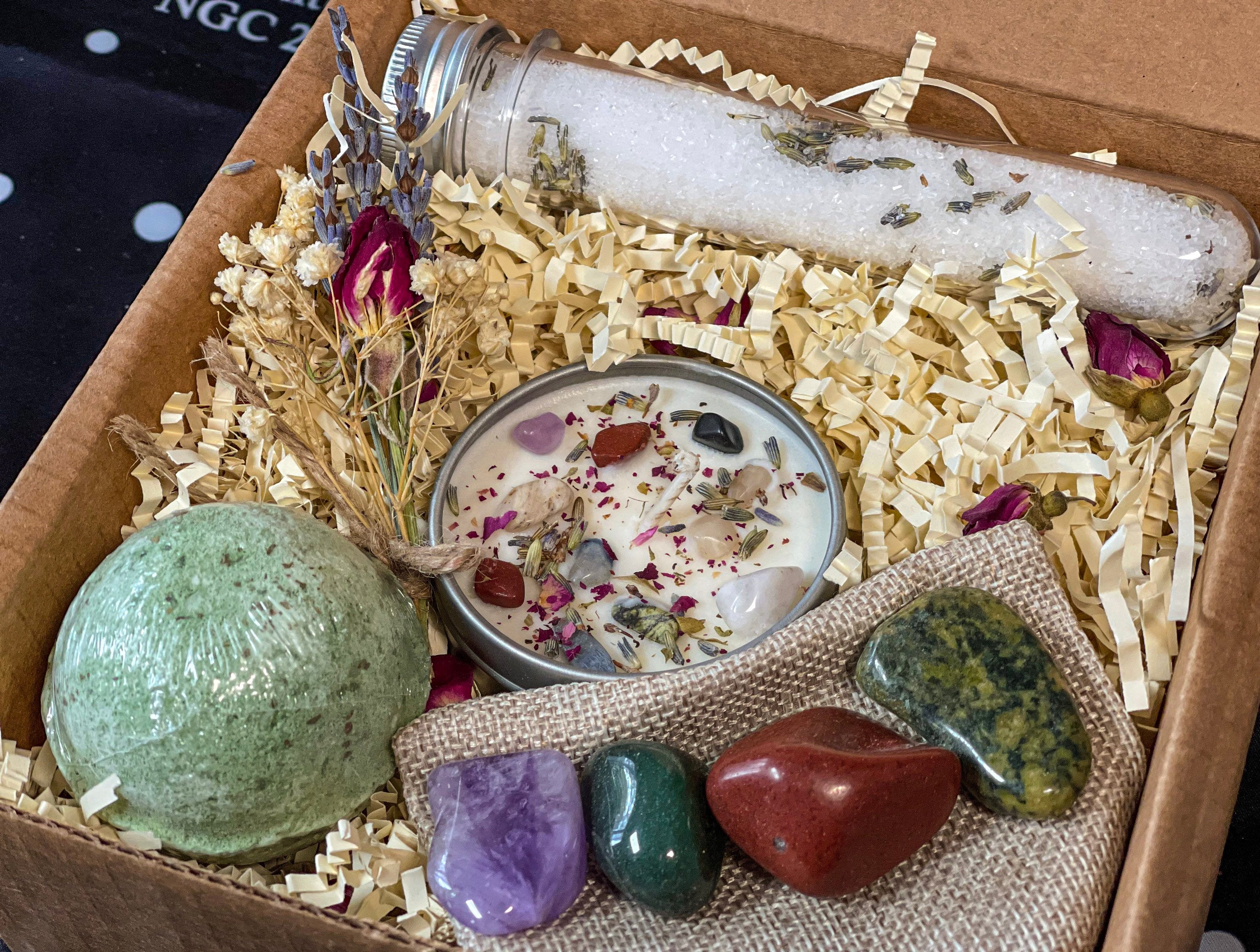 Virgo Crystal Gift Set, Virgo Crystal Box, Virgo Gift, Virgo Candle, Crystal Set for Virgo, Virgo Crystals